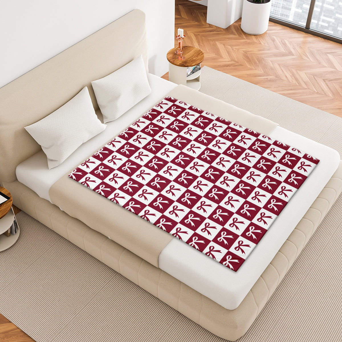 Specific Design Blanket with Bow