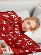 Personalized Blanket for Christmas with Photos