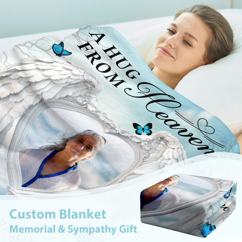 Custom memorial blanket for a loved one