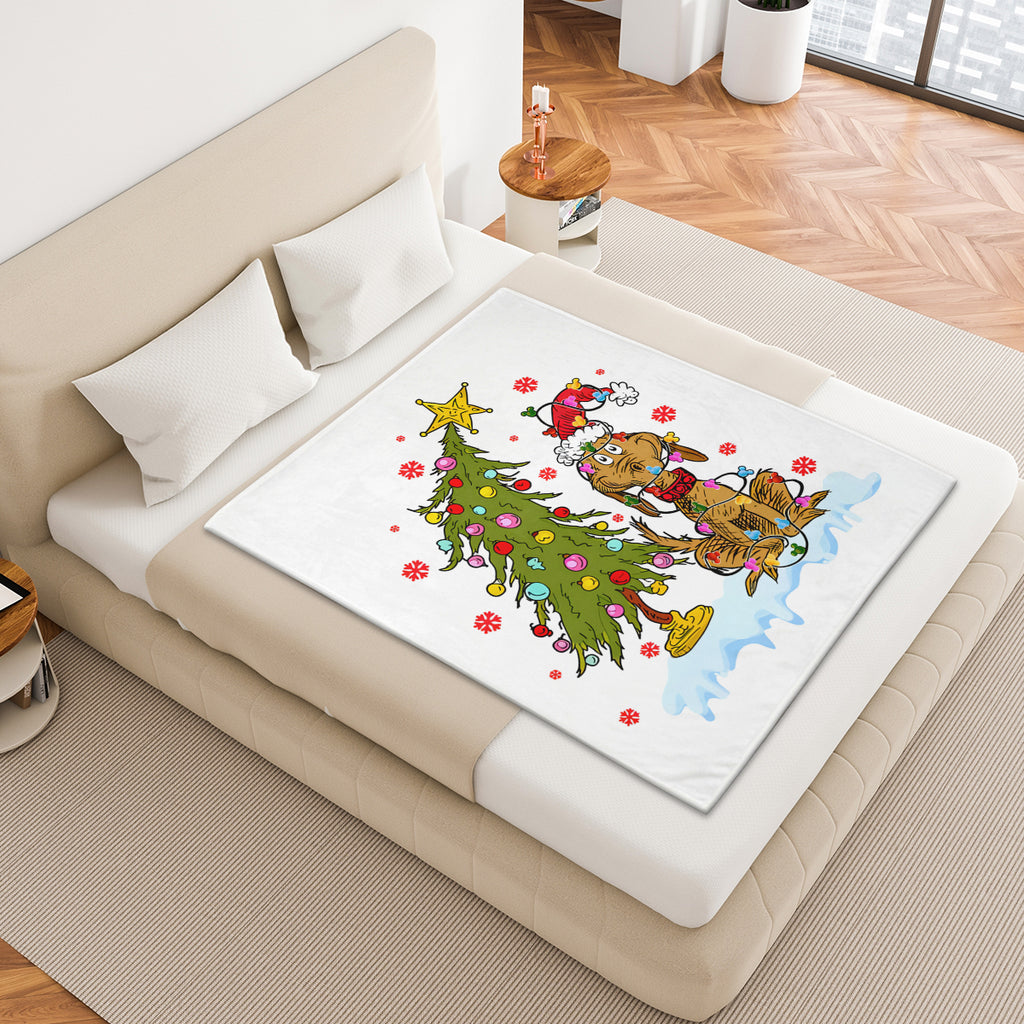 Christmas Tree Custom Fleece Blanket
