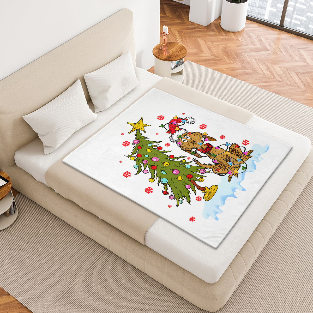 Christmas Tree Custom Fleece Blanket