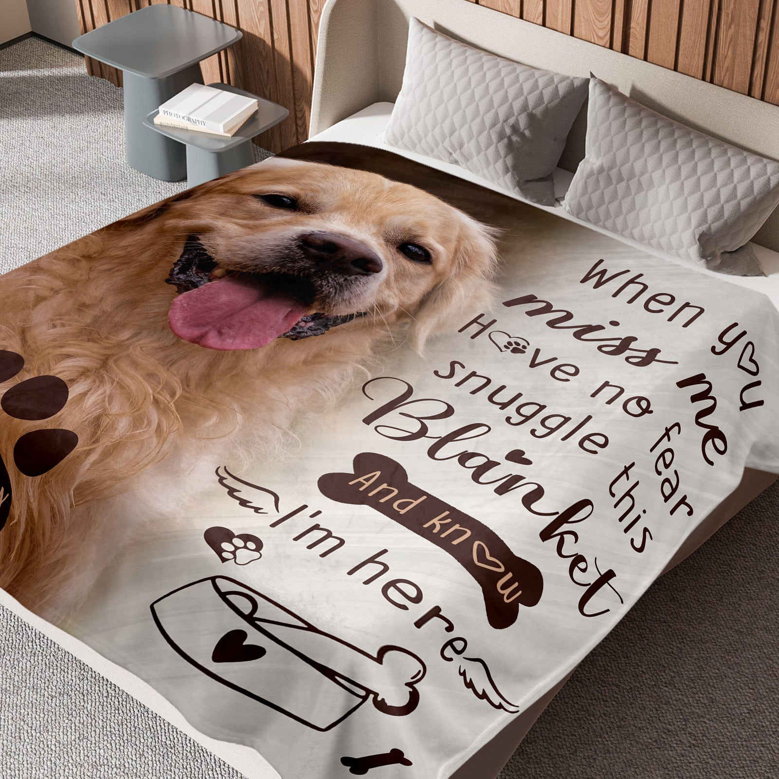 Personalized Dog Memorial Blanket