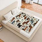 Specific Cozy Dachshund Blanket