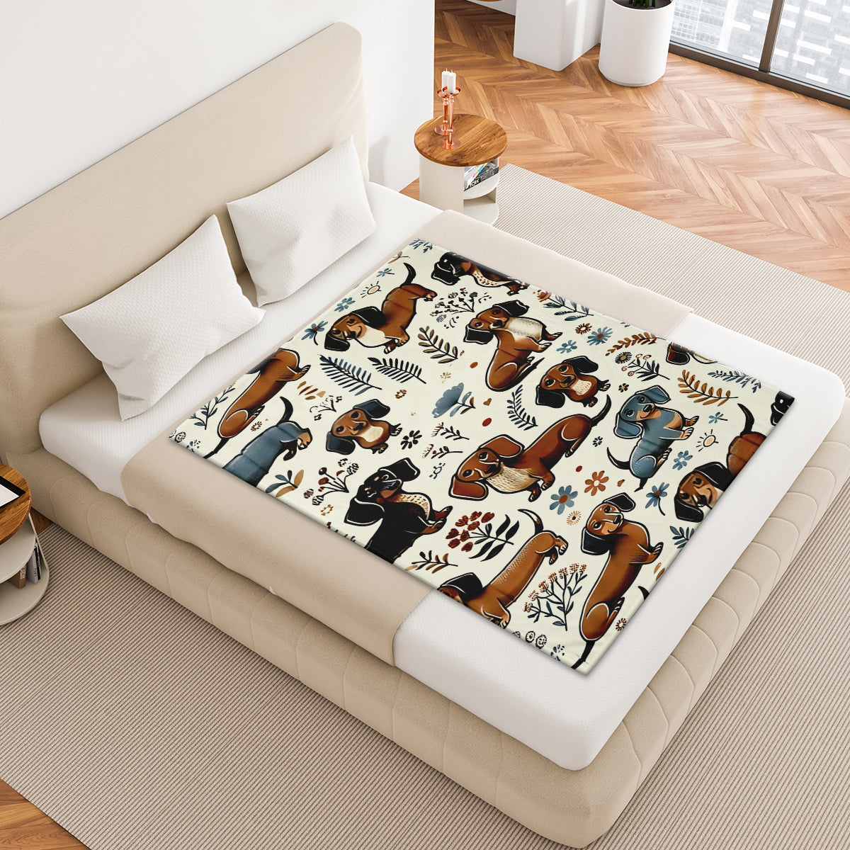 Specific Cozy Dachshund Blanket