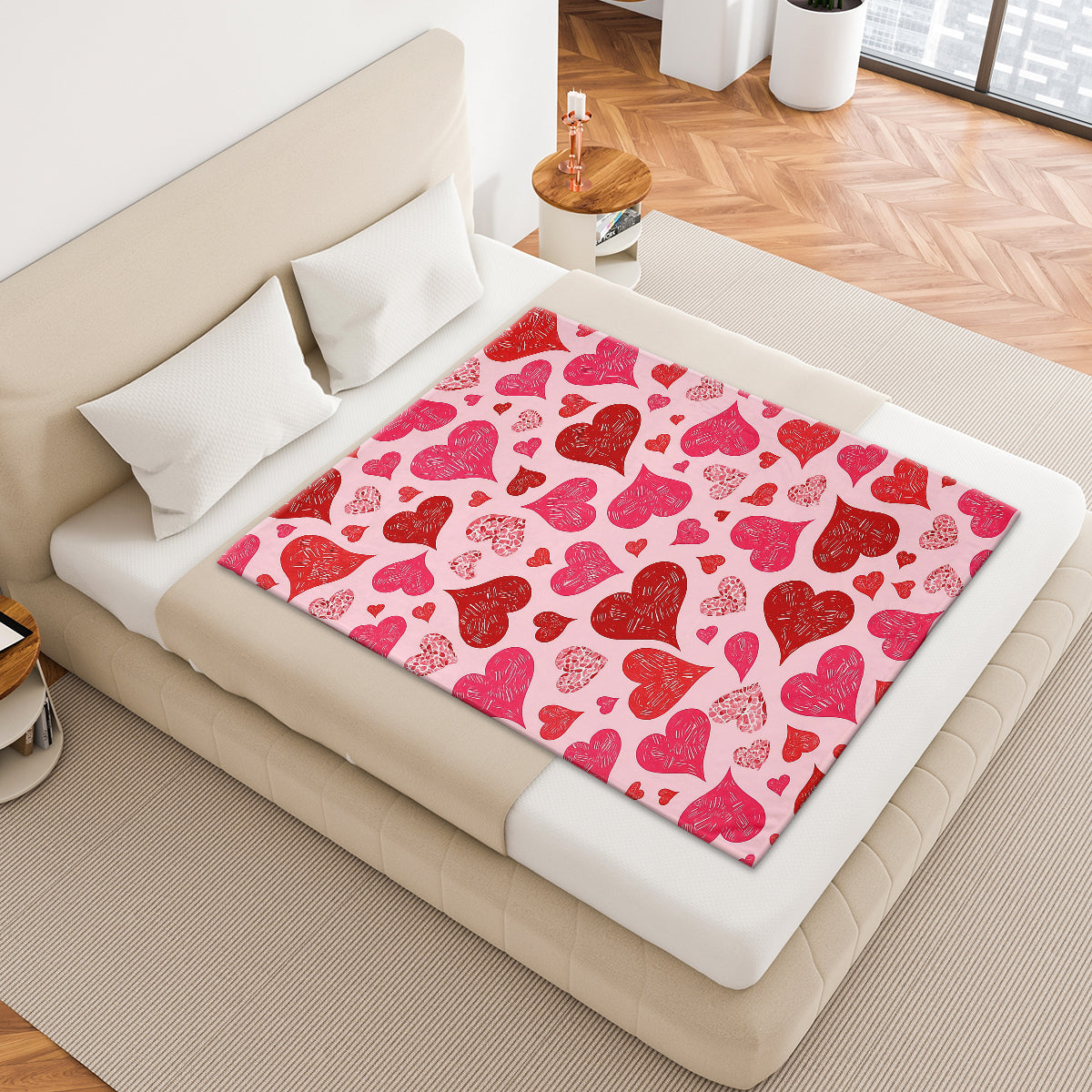 Heart Blanket – Valentine’s Gift for Couples
