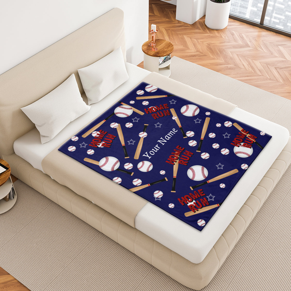 Custom Blankets for Baseball Lovers with Name