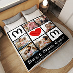 To My Mom Custom Blanket with Photo