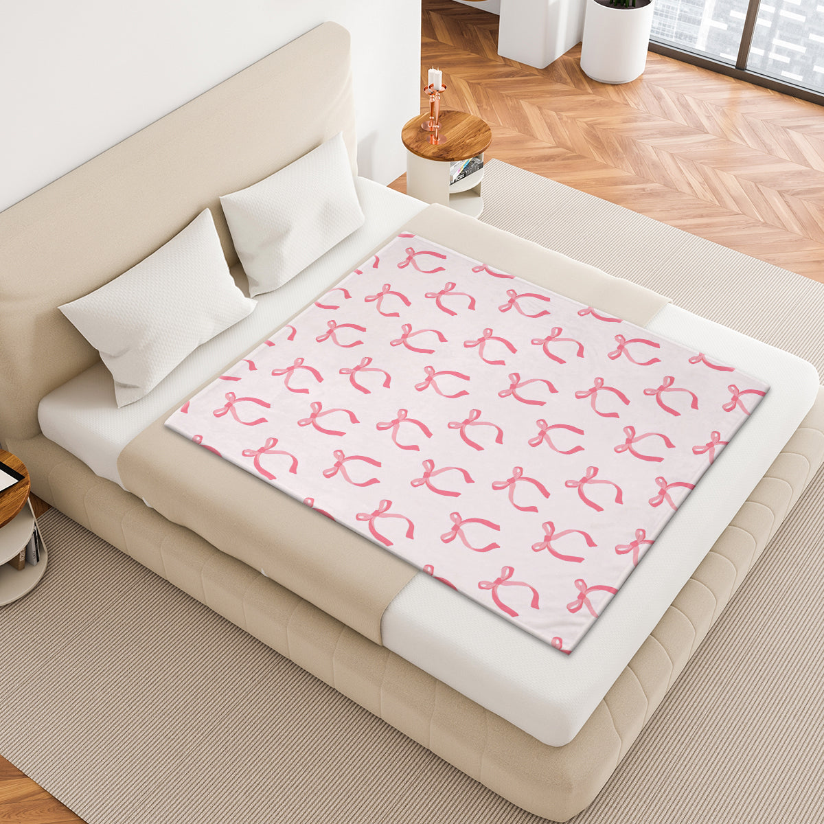 Specific Design Blanket with Bow