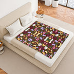 Flower Garden Polyester Blanket