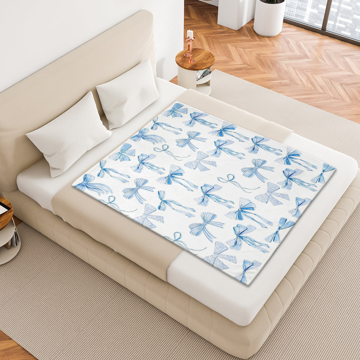 Specific Design Blanket with Bow