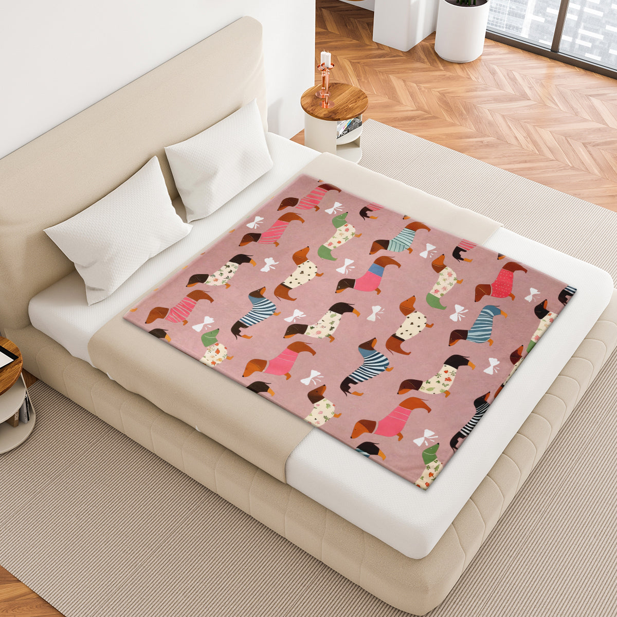 Specific Cozy Dachshund Blanket