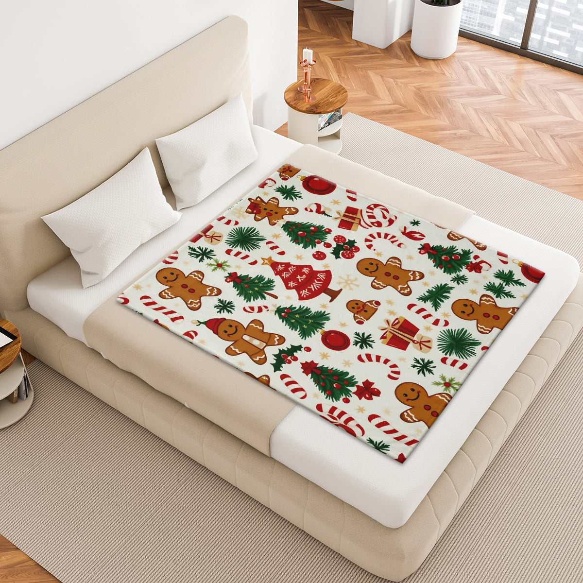 Joyful Christmas Tree Holiday Blanket