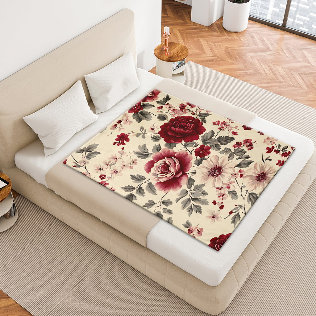 Flower Garden Polyester Blanket