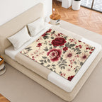 Flower Garden Polyester Blanket