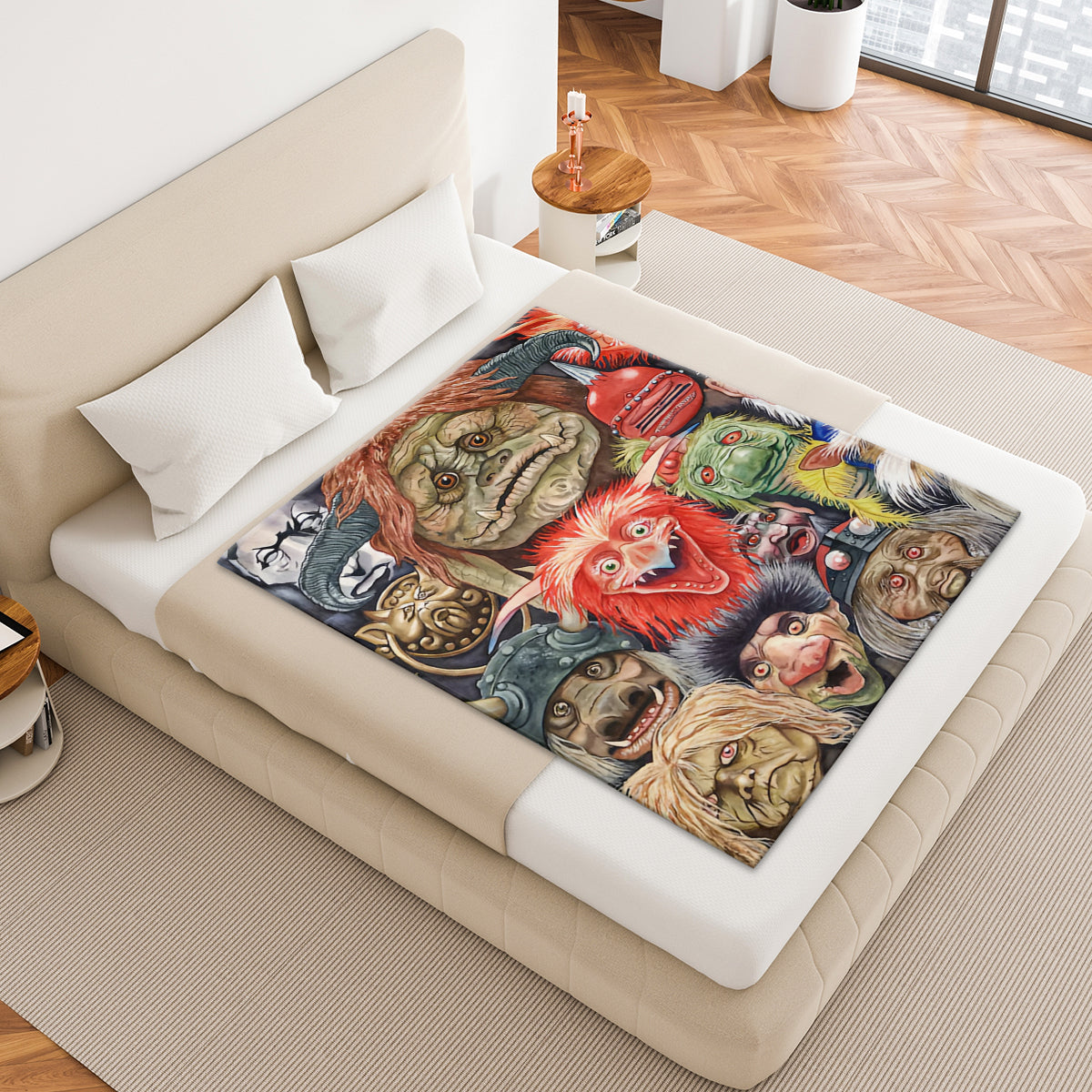 Horror Clash Fleece Blanket