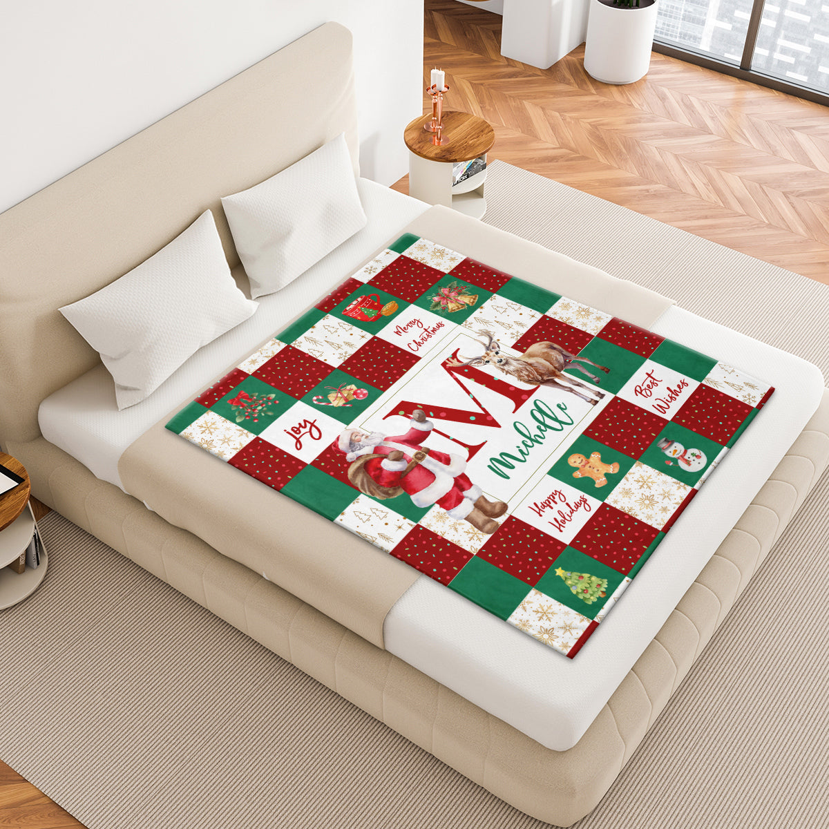 Personalized Blanket for Christmas with Name