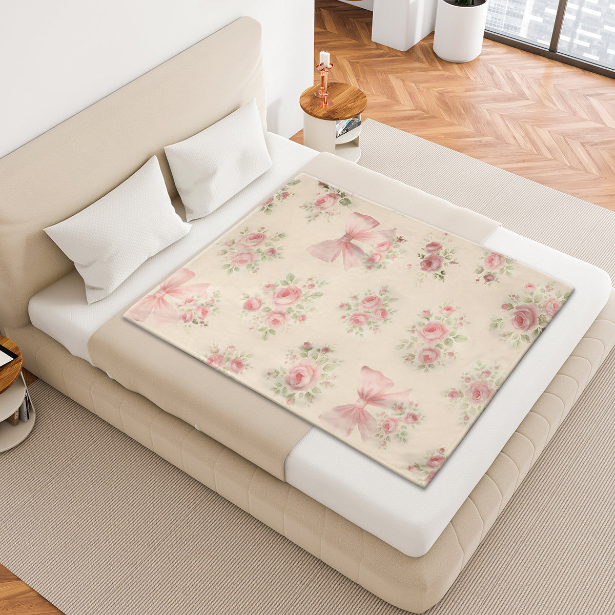 Specific Design Blanket with Bow