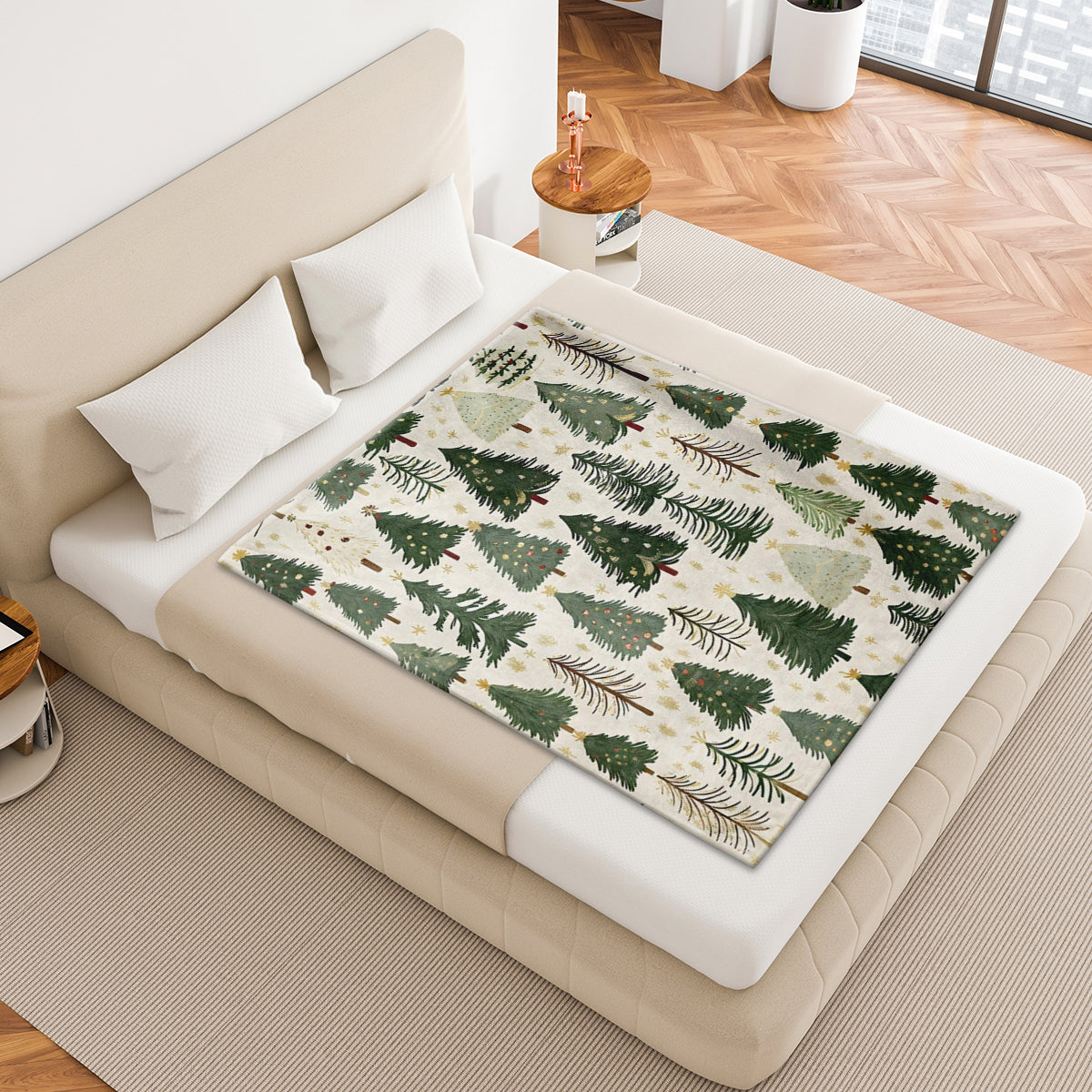 Specific Design Blanket with Christmas Tree