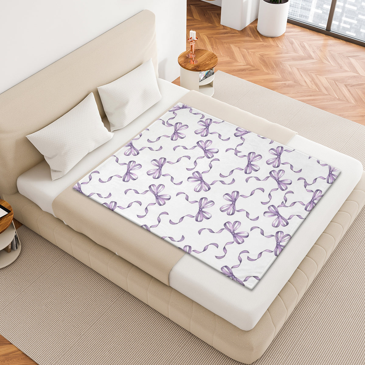 Specific Design Blanket with Bow
