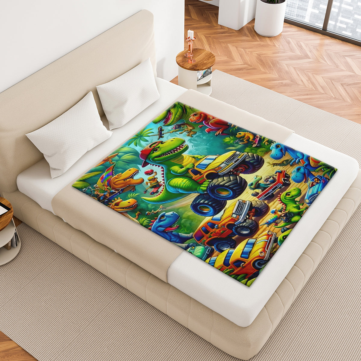Cartoon Dinosaur Blanket