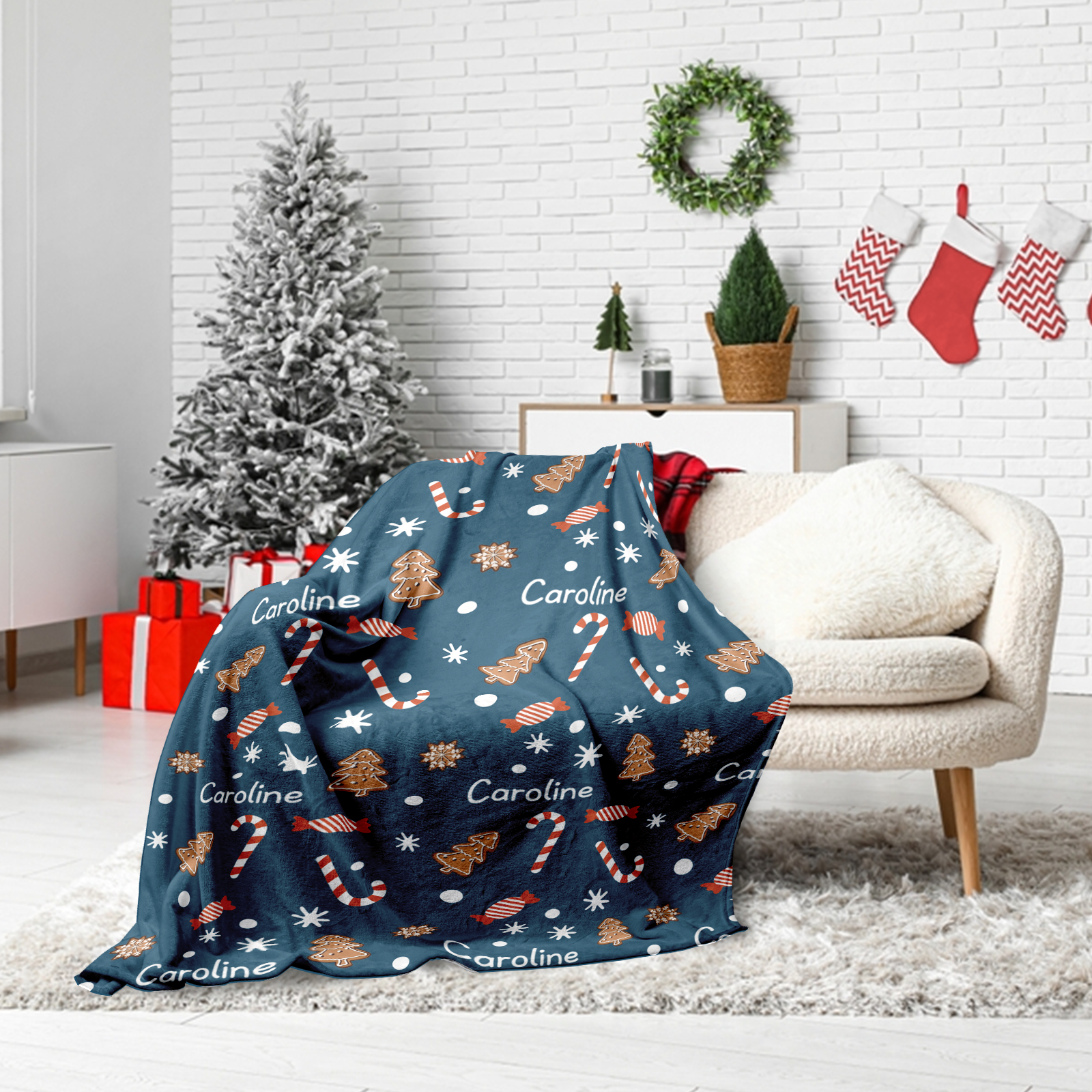 Personalized Blanket for Christmas with Name