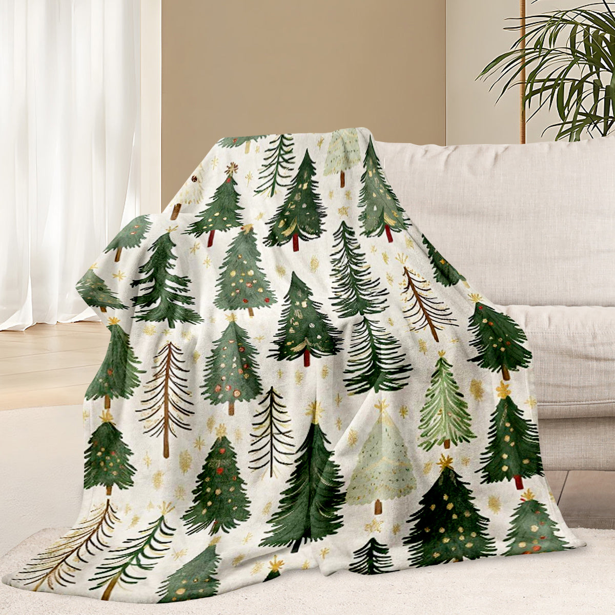 Specific Design Blanket with Christmas Tree