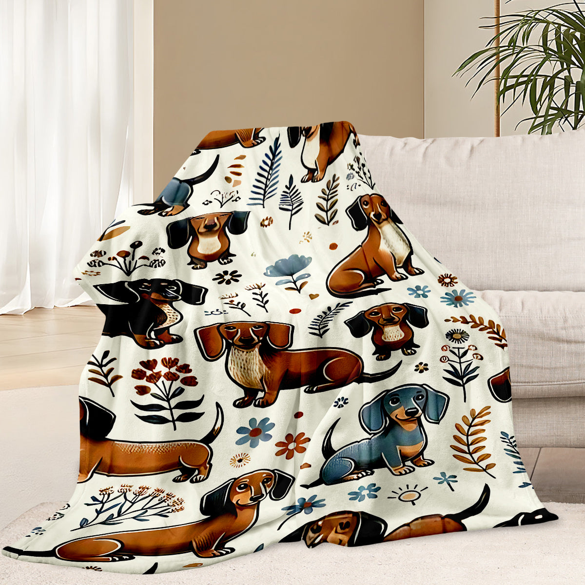 Specific Cozy Dachshund Blanket