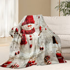 Christmas Snowman Blanket