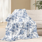 Flower Garden Polyester Blanket
