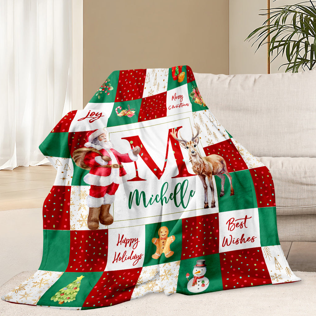 Personalized Blanket for Christmas with Name