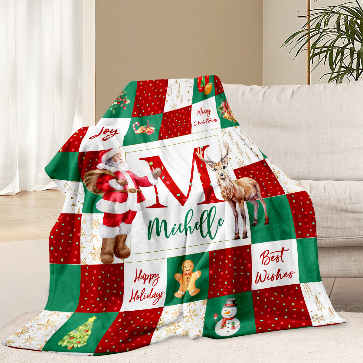 Personalized Blanket for Christmas with Name