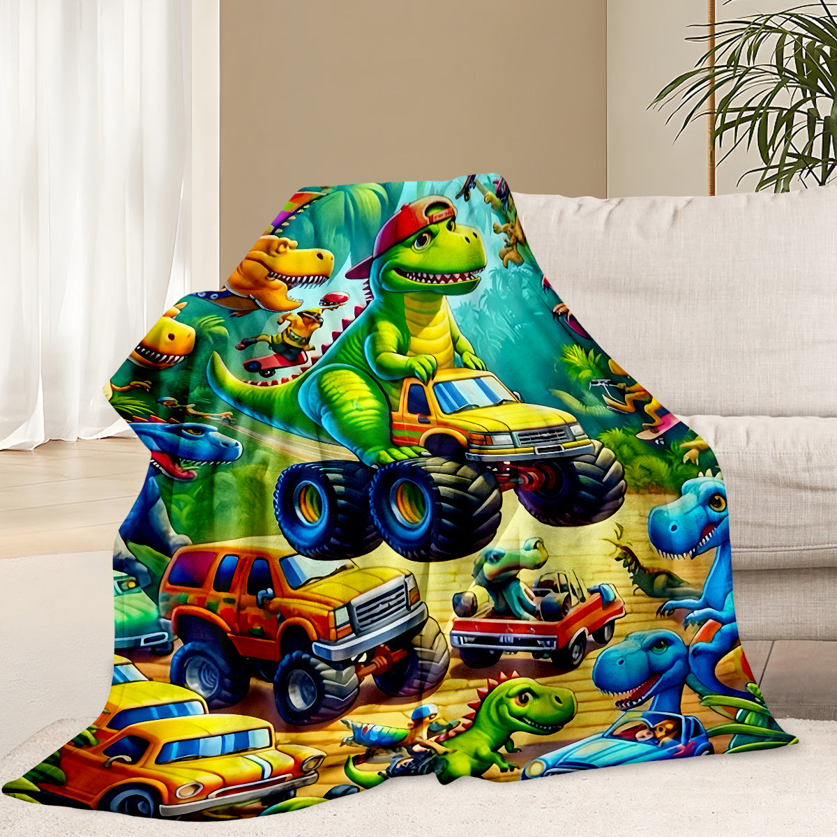 Cartoon Dinosaur Blanket