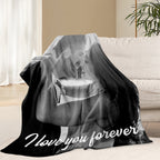 Personalized Couple Memory Blanket with Photo