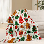 Joyful Christmas Tree Holiday Blanket