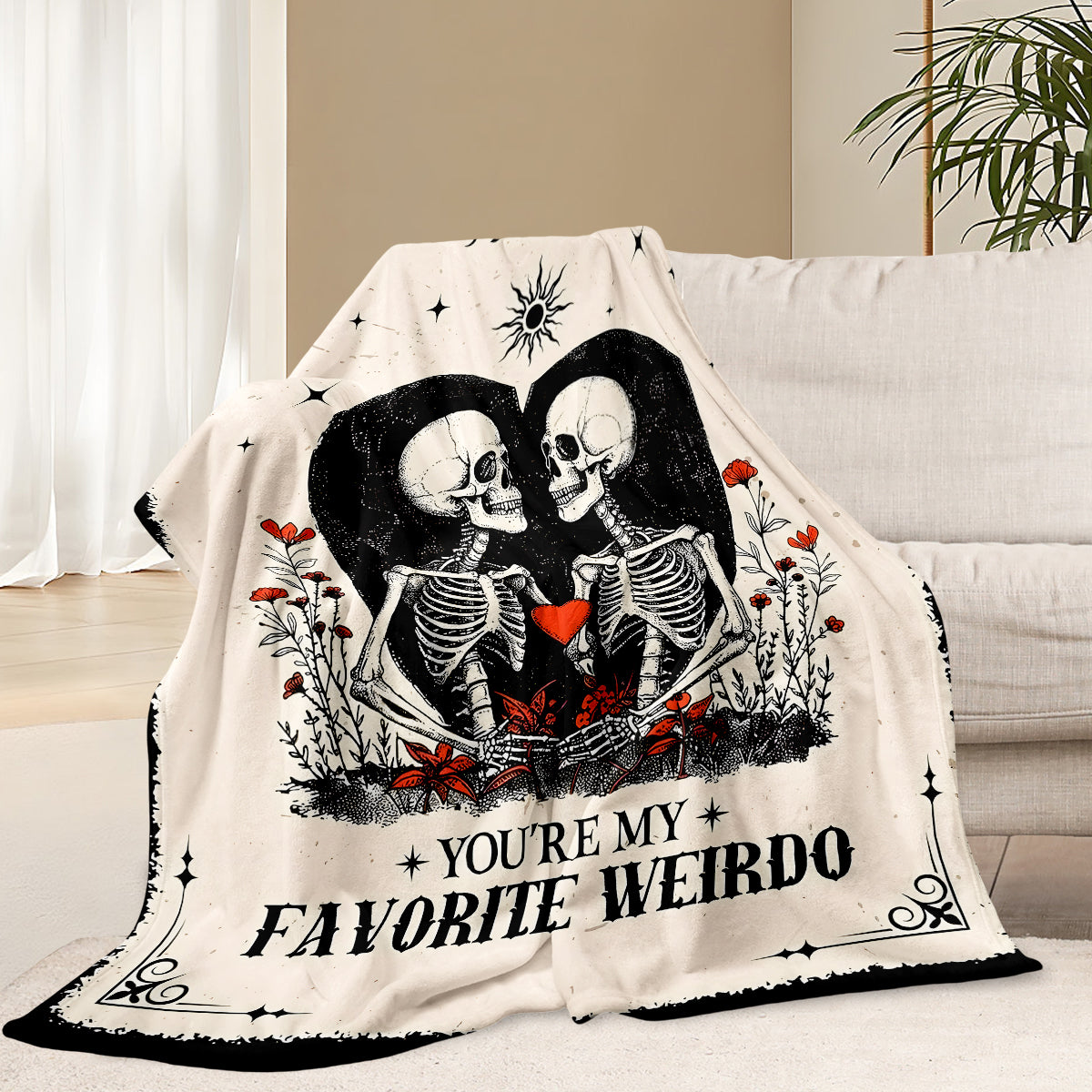 Skeleton Heart Blanket – Special Valentine’s Day Gift for Couples