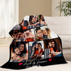 Valentine's Photo Blanket Made for Couples