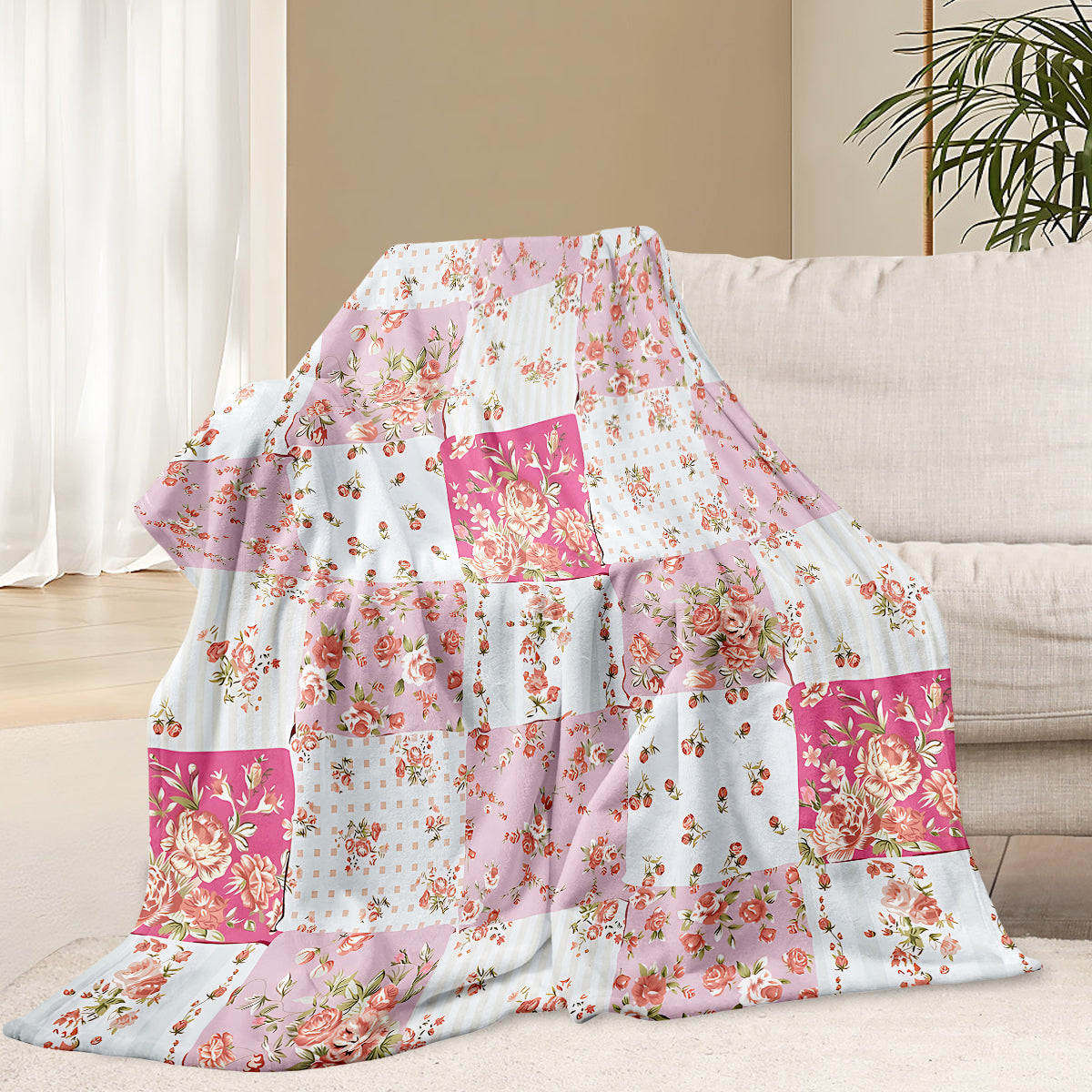 Flower Garden Polyester Blanket