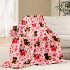 Valentine’s Day Dachshund Love Blanket – Perfect for Couples