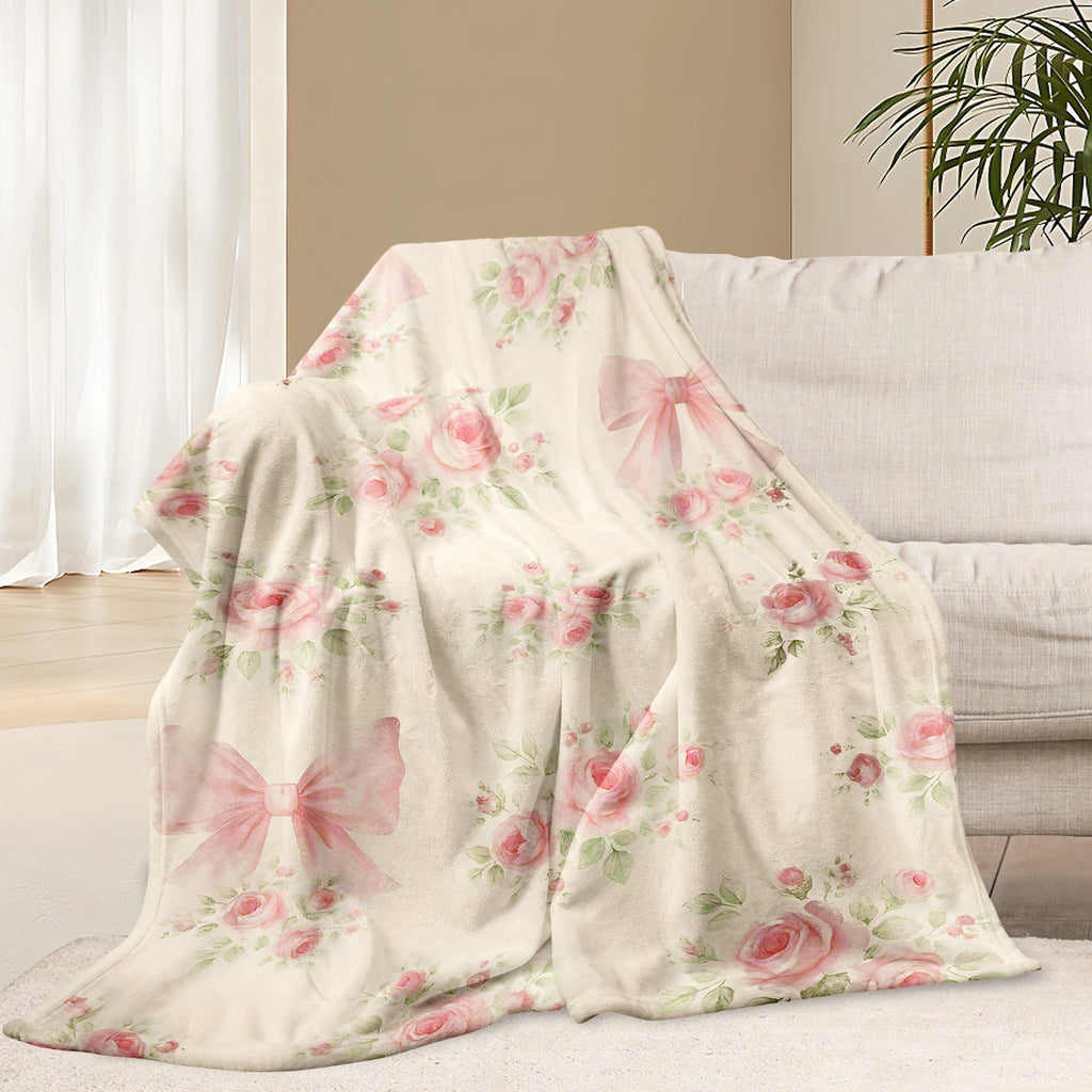 Specific Design Blanket with Bow