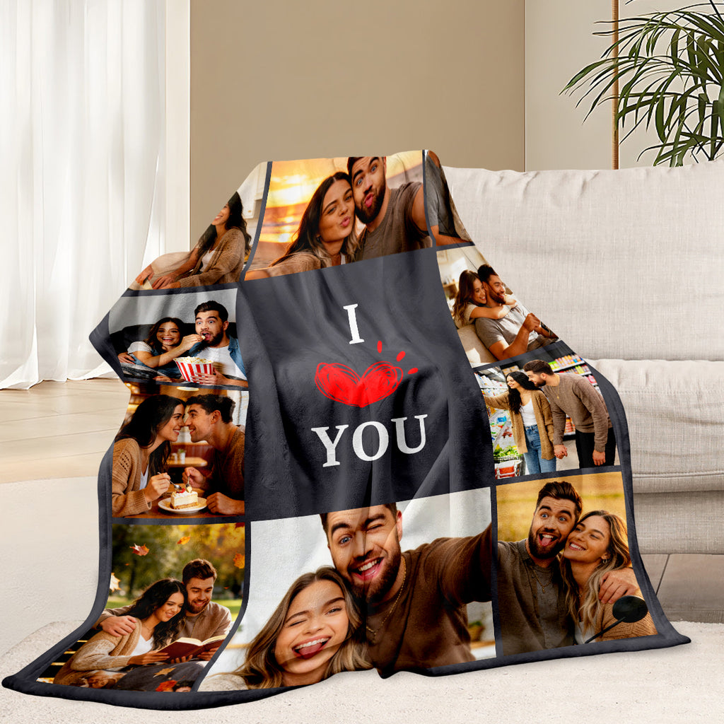 A Cozy Photo Blanket Made for Couples in Love