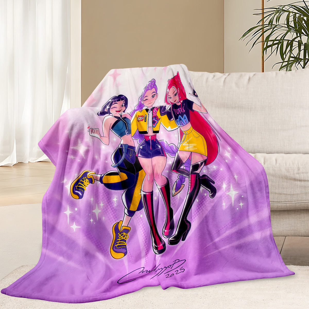Kpop Stars Fleece Blanket