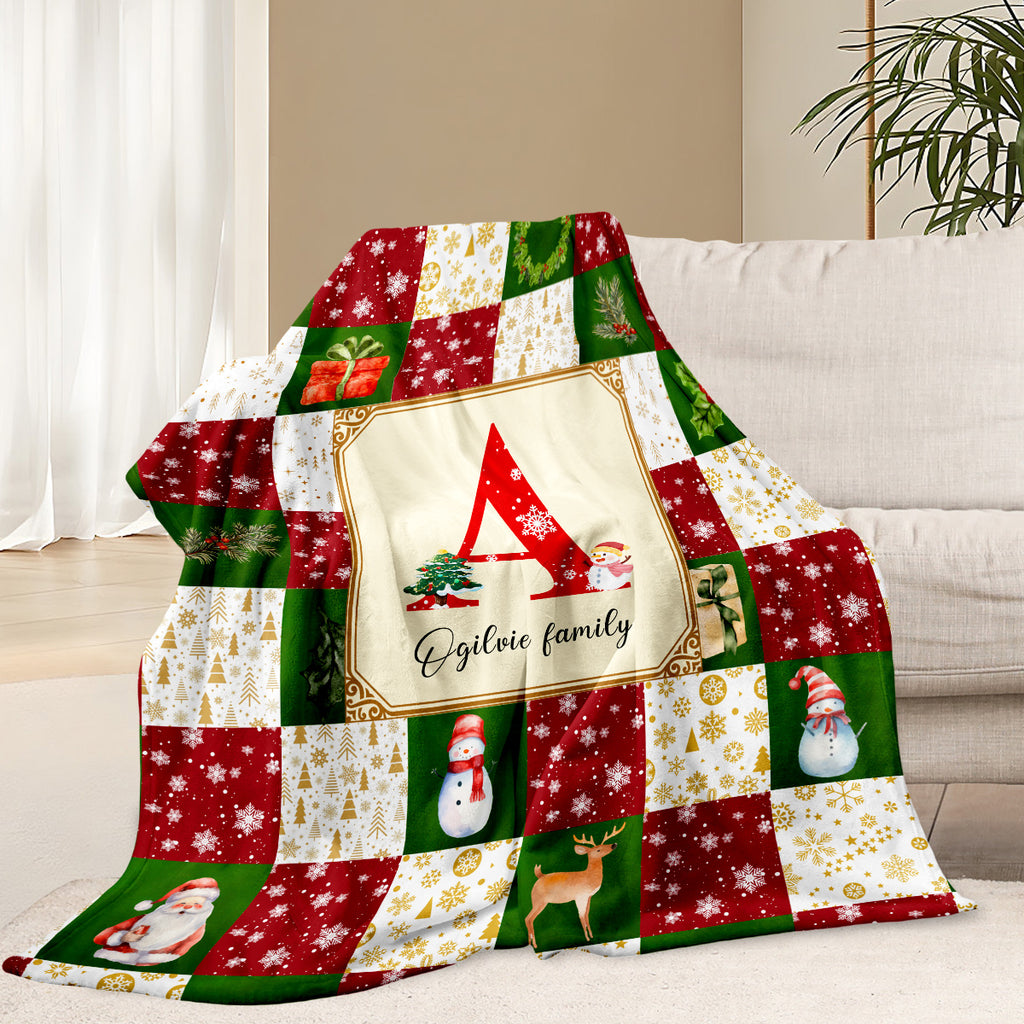 Personalized Blanket for Christmas with Name