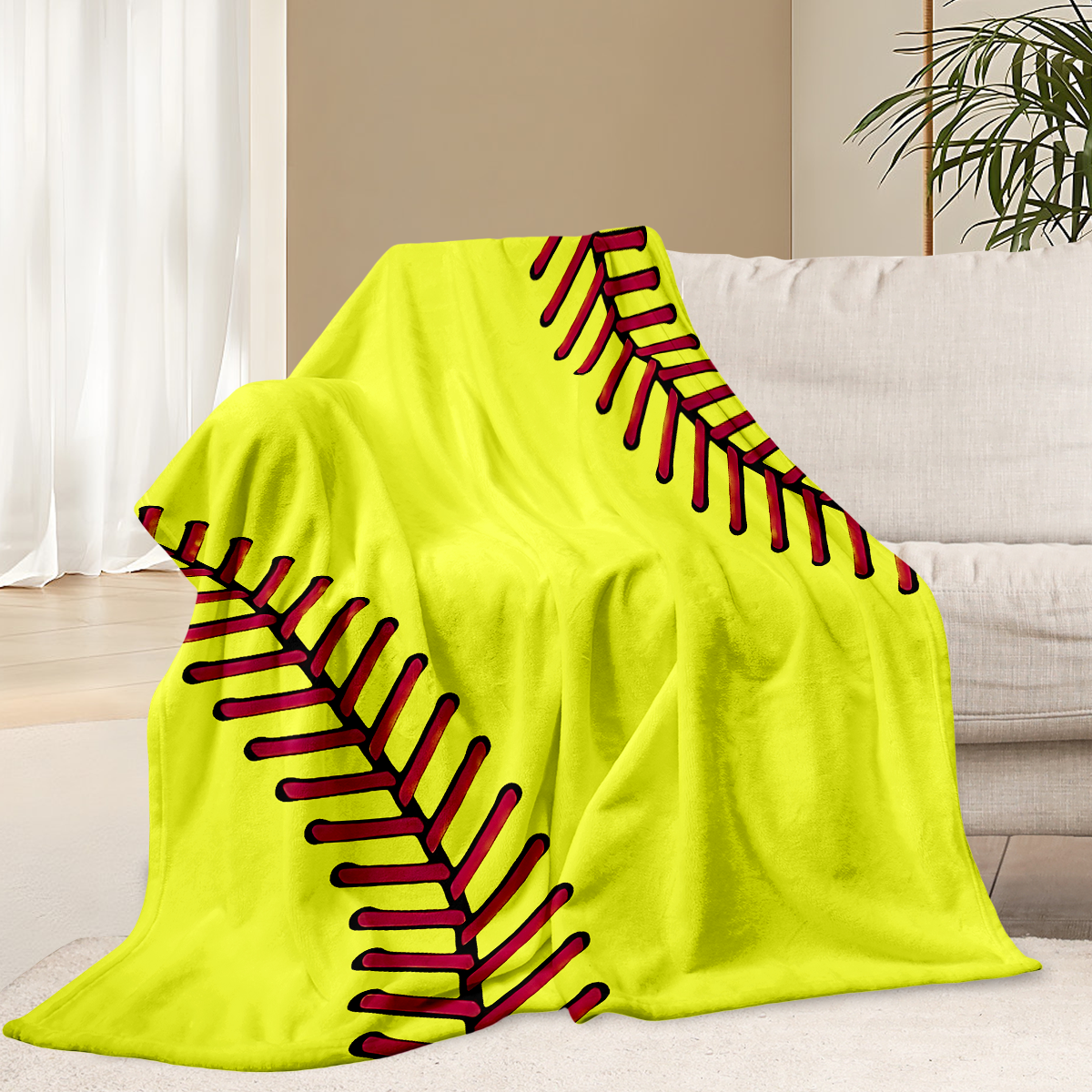 Softball-Inspired Blanket – Cozy & Sporty Comfort