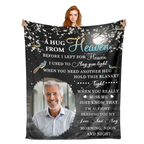 Custom memorial blanket for a loved one