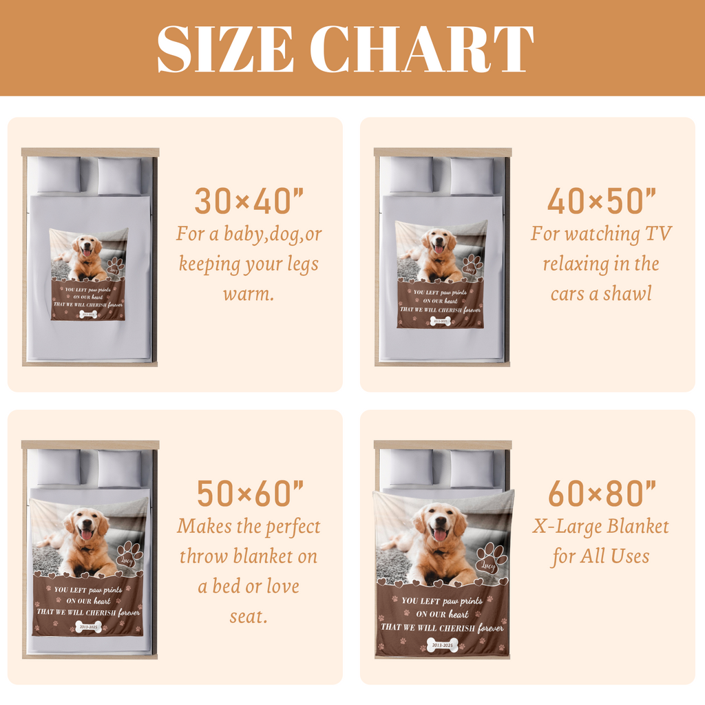 Custom Pet Memorial Blanket
