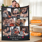 Valentine's Photo Blanket Made for Couples