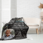 Custom memorial blanket for a loved one
