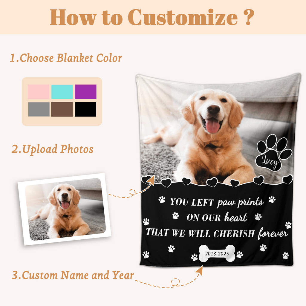 Custom Pet Memorial Blanket